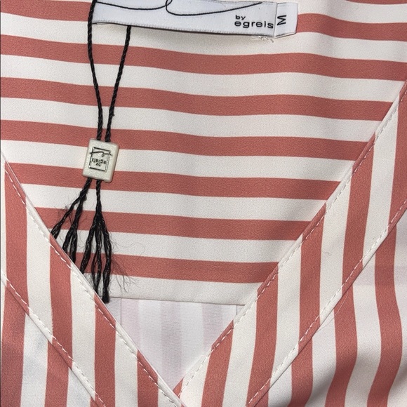 Byegreis Alondra Oversized Stripe Blouse Pink white - Picture 6 of 6